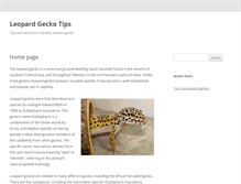Tablet Screenshot of leopardgeckotips.net